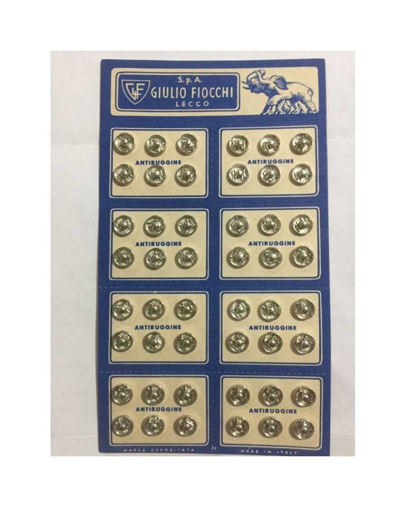 48 pcs Petits Boutons-Pression en Acier Flocons de Couture Taille 0