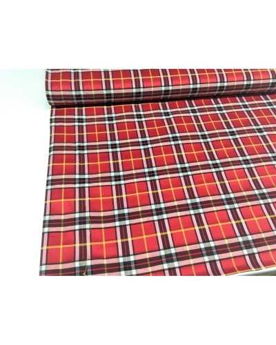 Tessuto per tappezzeria scozzese stile Burberry barbara linea oro alta 280 cm