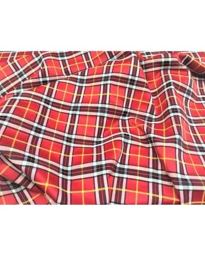 Polsterstoff im Burberry-Stil mit Schottenkaro, Barbara-Goldlinie, 280 cm hoch