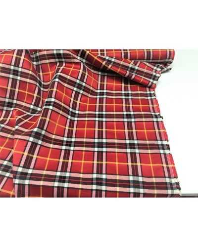 Polsterstoff im Burberry-Stil mit Schottenkaro, Barbara-Goldlinie, 280 cm hoch