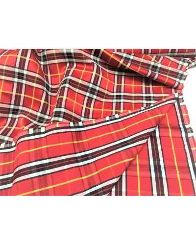 Polsterstoff im Burberry-Stil mit Schottenkaro, Barbara-Goldlinie, 280 cm hoch