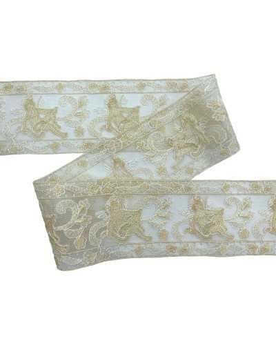 50cm Lace Trimmings Ecrù Tulle Lace Embroidery Wire White Angel Traszzo High 7 Cm