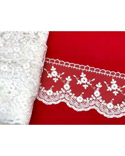 Tulle Trimmering Lace Lace Flower Marked Embroidery High 7.5cm