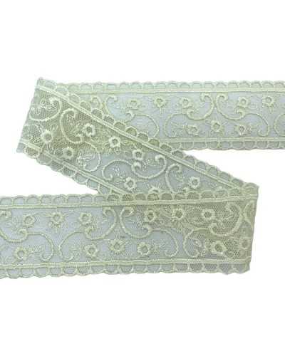 Plateau plateau plateau crème crème de lacette tulle broderie fleur haute 5,5 cm