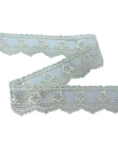 Punta Punta Small Lace Lace Tulle Embroidery Flower High 3.5 cm