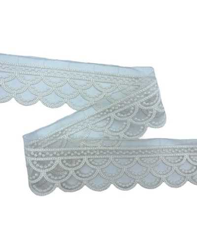 Cordones de encaje Lace Tulle Bordillo Mid Arcos POI High 5cm