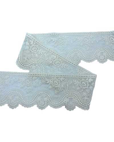 Liace Liace Spitze Tüll Tüll Stickerei Design Blumen zum Scallot hoch 10 cm
