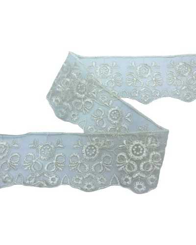 Tulle Trimmings Lace Lace Embroidery Flower Bow High 7cm