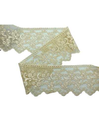 Tulle Trimmering Lace Lace Embroidery Flower Fiocco High 10cm