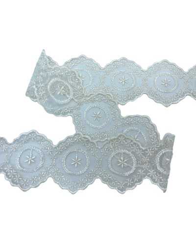 PIABENT PIAZZANERIA PANNA TRIPE TULLE STICKERY ROSE ROSE RIB STELLINA HIGH 7cm