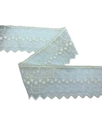 Paizzaneria Dentelle Tulle Tulle Coton Crème Crème Tall 11 cm