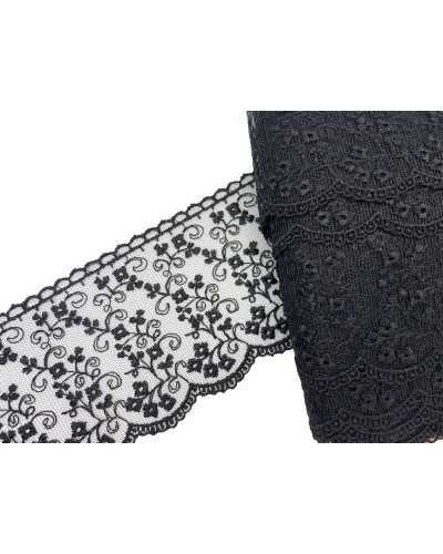 Trimmings Lace Tulle Embroidered Scalloped Flowers 7 cm high