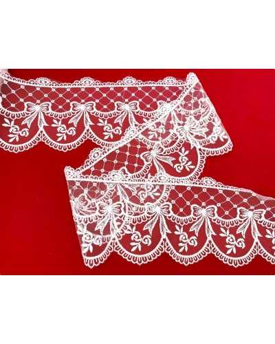 50cm tulle trimmance lace lace white lace embroidery flower high 10 cm