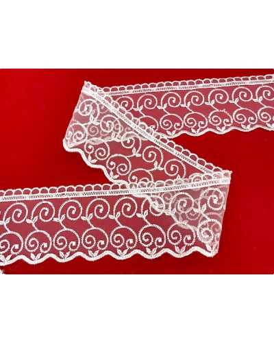 Organza-Trimmstickerei Ghirigoro-Spitze-Saketaltspitze High 6cm