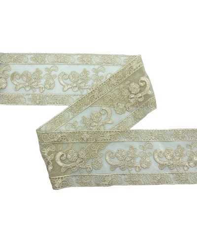 Plateau Trasing Tulle Dentelle Dentelle Broderie Flower Bow haut 9cm