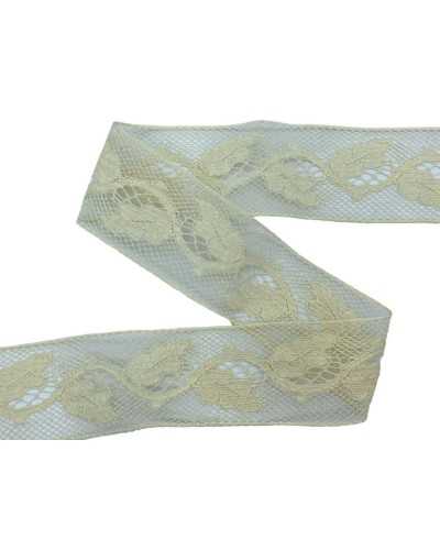 Tray TRASZZO Dentelle Lace Valencienne Design Feuille de 4,5 cm