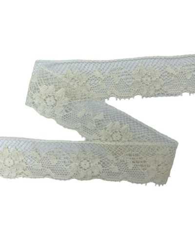 Lace trimmings Ecrù lace embroidery flower Valenciennes high 2 cm