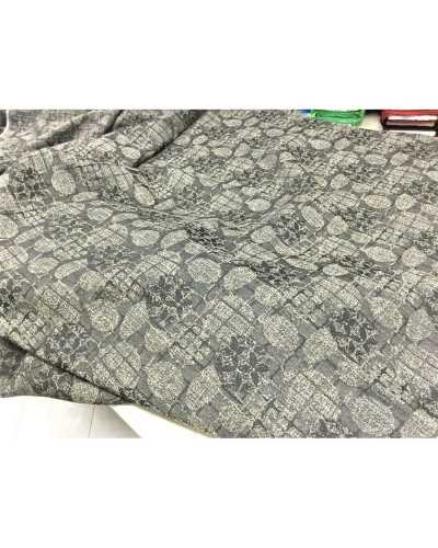 Leichter Brokatstoff für Anzug Frühling Herbst schwarz oder braun 145 cm hoch