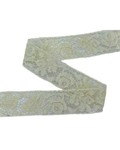 Lace Trimmereria Ecrù Lace Embroidery Valencienne Flower Traszzo High 2 Cm