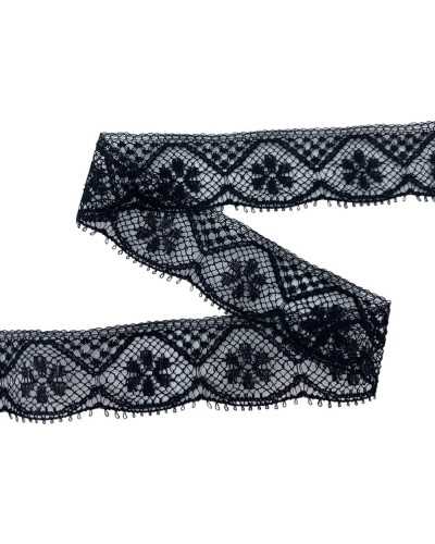 Lace Lace Trimmings Embroidery VALENCIENNE ROMBO FLOWER SYNEWAL 2,2 cm