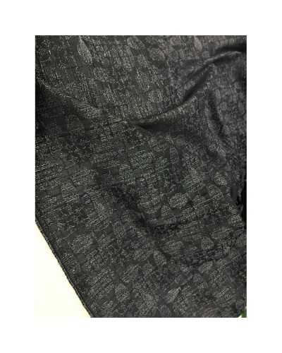 Tejido brocado ligero para traje primavera otoño negro o marrón alto 145 cm