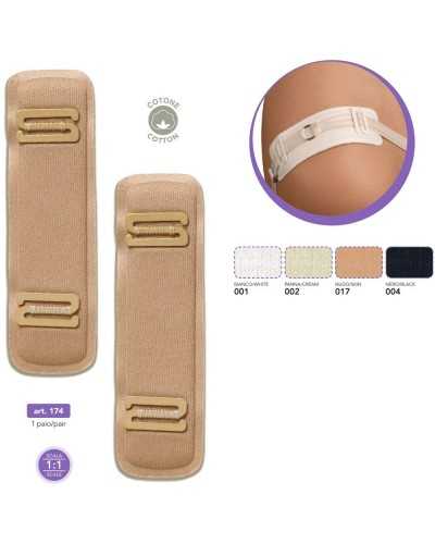 Protect shoulder pair for bra with hooks 11.5x3 cm