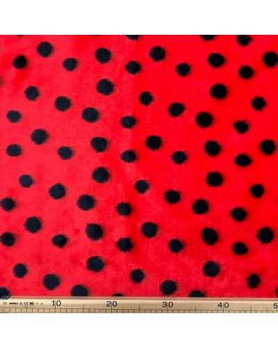 Fur Fur Carnival Ladybug Polka dot red and black high 150 cm