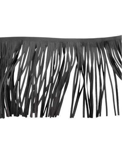 50 Cm Passementerie Frange Eco Cuir Double Face Similicuir Haut 16 Cm