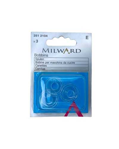 Bobines de 3pcs pour machine à coudre en plastique transparent Milward