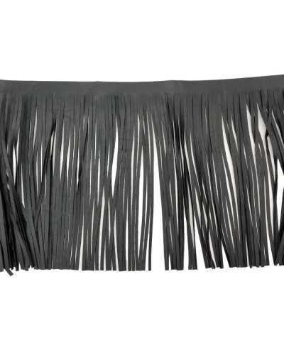 50 cm fringe trimmanderie eco leatherette leather double face high 19cm