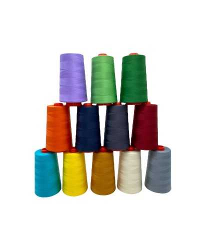 Titre de la couture de fil de cône 40/2 Polyester 5000 mt Taille de taille résistante
