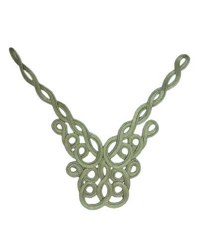 Application Soutque Originaire d'or Lurex Lurex Haute couture 30x30 cm