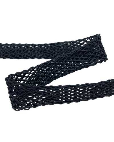 Trimmings tubulares negros de 15 mm de altura