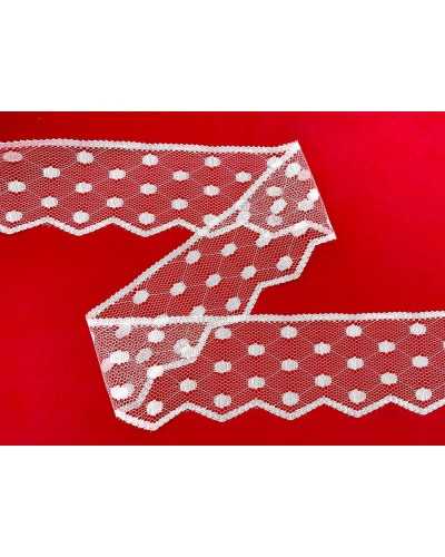 Spitze Lace Lace Lace Network Stickerei Pois Hand Baumwolle High 5cm