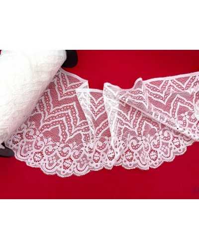 Lace Trimmering Lace Elastic White Milk Scambled High 17 cm