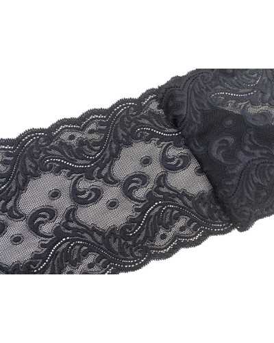 Black lace lace trimmance Tray Biolastico high 18 cm