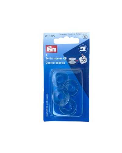4 PCS COILES CENTRALES MEDIDAS 20.5x11.7 MM Máquina de coser plástica transparente Prym