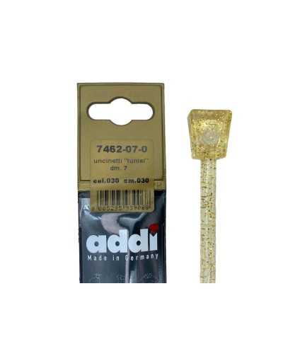 Crochet Tunis DM 7 AVI transparent plastic Glitter high 30 cm