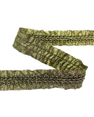 50 cm galones recortes de oro oscuro bordado de bordados de bordados de lámina de lámina lurex alto 2.5 cm
