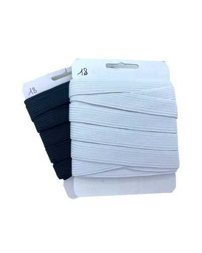 Spring trimmings N18 Extra bordered elastic braid - 1.2 cm, 5 m