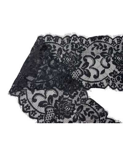 50cm Lace Trimmance Tray French Chantilly Black Embroidery Flower Scrovero Squared High 16cm