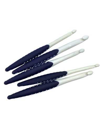 Crochet ergonomique Poignée de silicone de fil manuelle en plastique