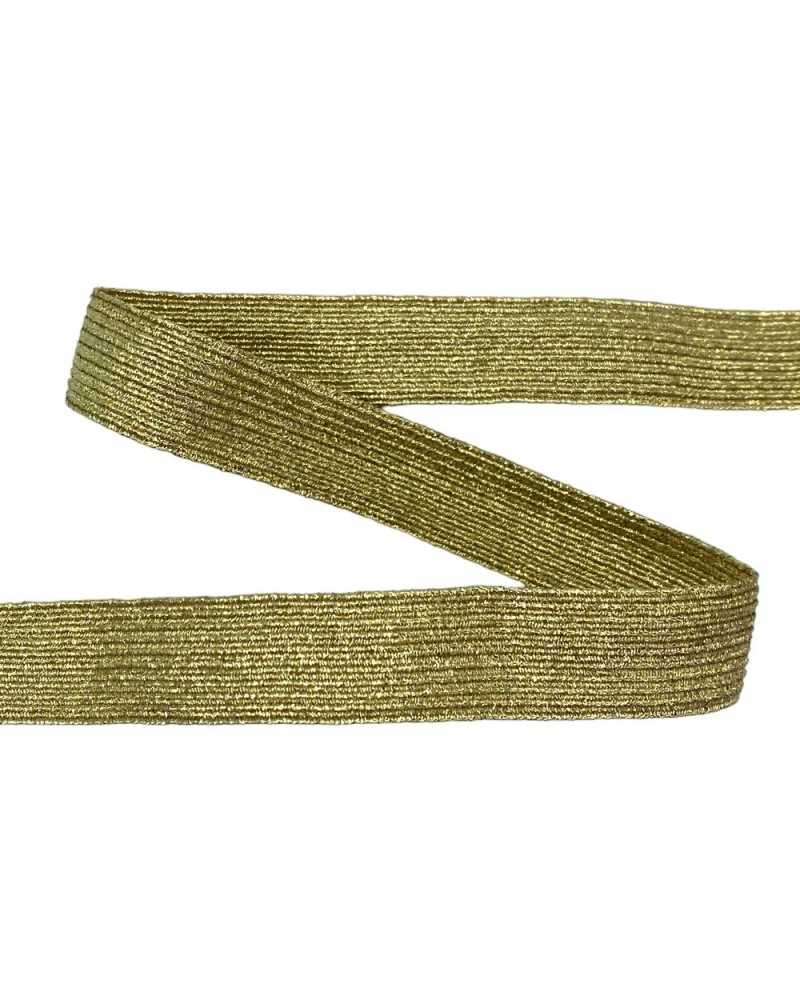 Passamaneria Elastico Nastro Oro Lurex Alto 14 Mm