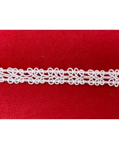 White border trimmings Agremano high 8 mm cover