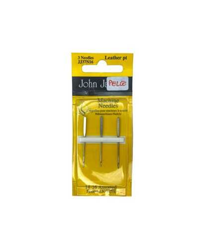 3pcs needles for sewing machine John James Leather 14 16