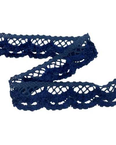 Spitzenbesatzspitze-blaue Chenille 35 mm hoch