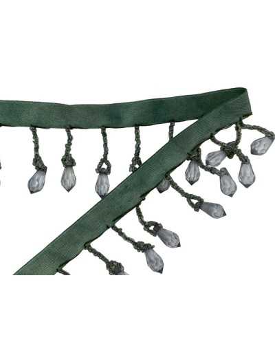 50 cm Juwelenzähle Fransen Steinperlen Drop genähtes Band 5 cm hoch