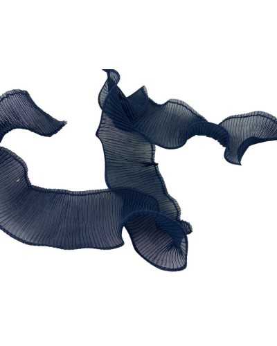 50 cm Plot-Plot-Blau-Chiffon-elastische ROOCHEE Well-High 4,5 cm