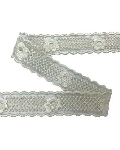 50cm Lace Trimmering Lace Tulle Viscose Cotton Tray Tray Flower Cream Tall 2 Cm