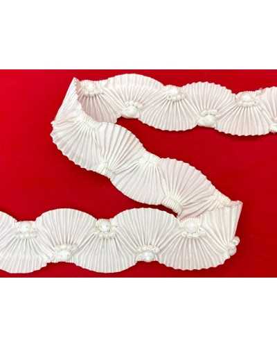 Tablero Trimmereria Base Base de Acabado Blanco Plisado Semiiolastica Aplicaciones Blancas Talls Tall 30 mm